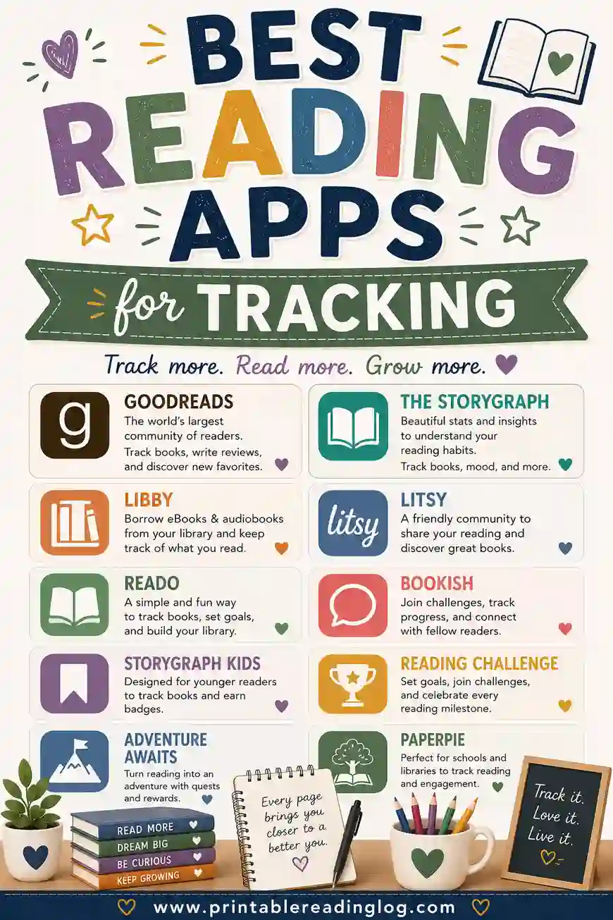 Best Reading Apps for Tracking (and a Free Printable Pick)