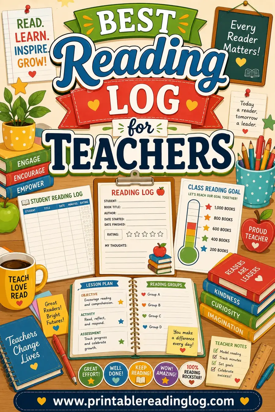 Best Reading Log for Teachers: Free Printable Options