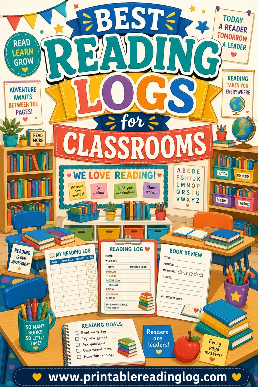 Best Reading Logs for Classrooms (Free & Printable)