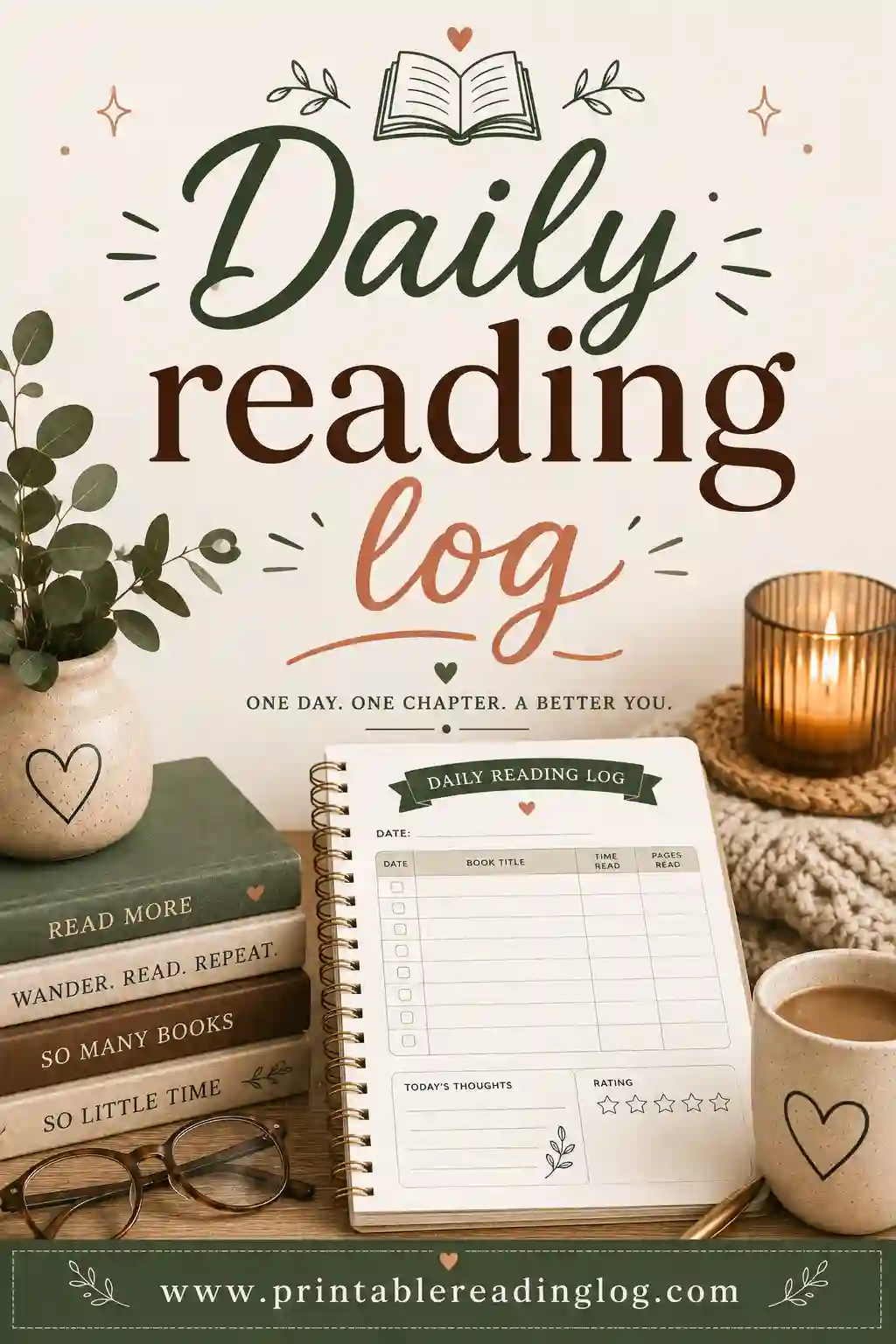 Daily Reading Log: Free Printable to Track Every Day