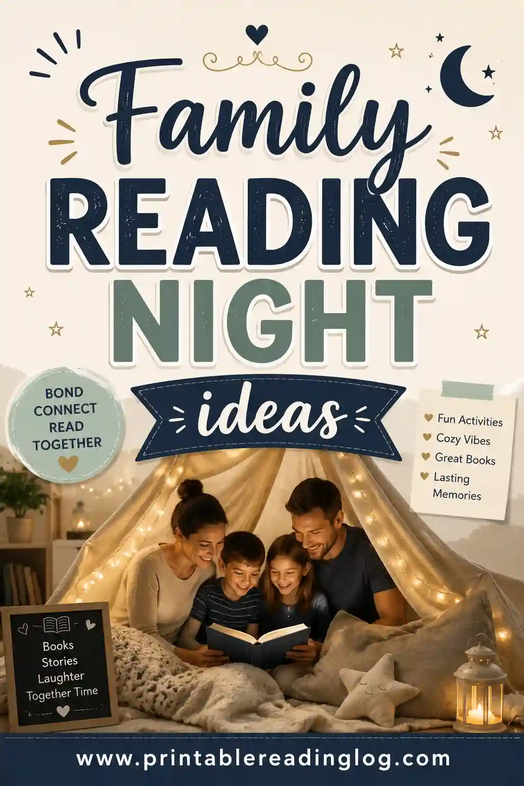 Family Reading Night Ideas (Plus a Free Log)