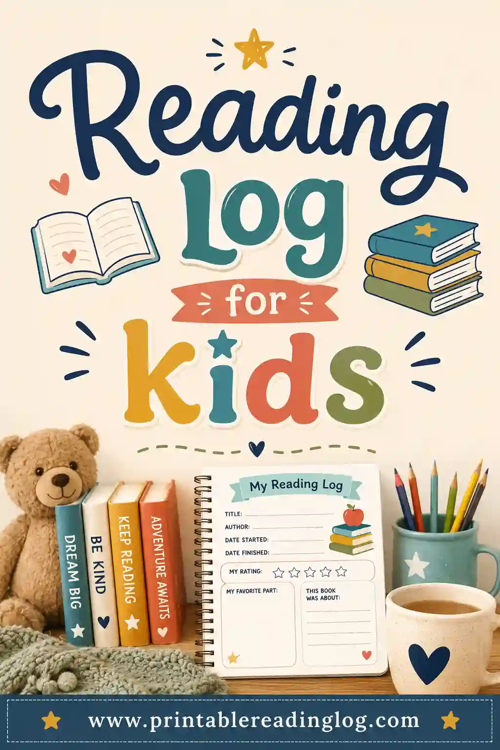 Reading Log for Kids: Free Printable & Fun to Use