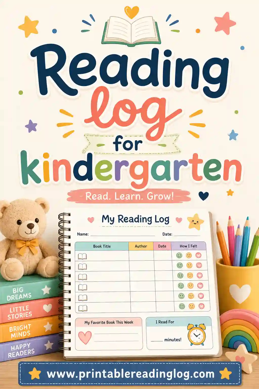 Reading Log for Kindergarten: Free Printable Templates