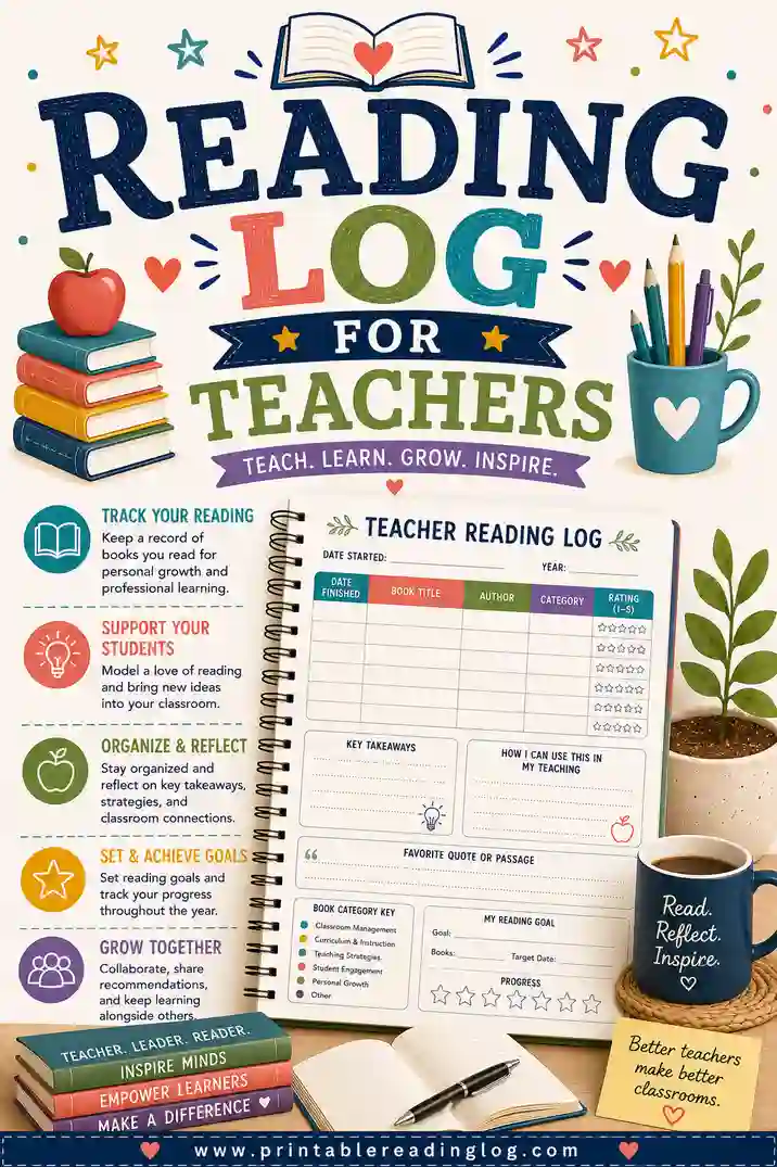 Reading Log for Teachers: Free Printable & Easy to Use
