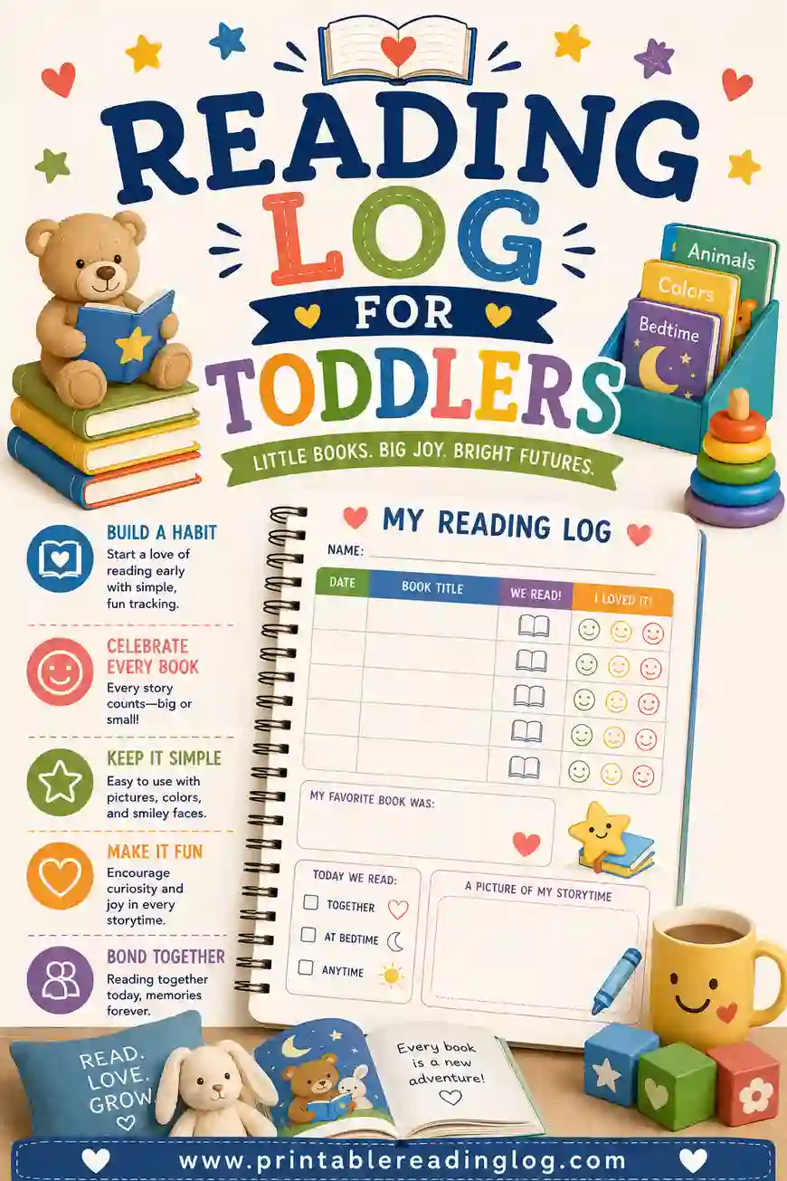 Reading Log for Toddlers: Free Printable & Super Simple