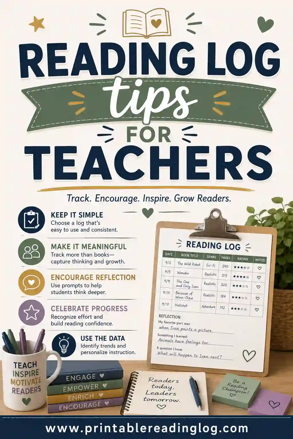 Reading Log Tips for Teachers: Make Logs Kids Actually Use